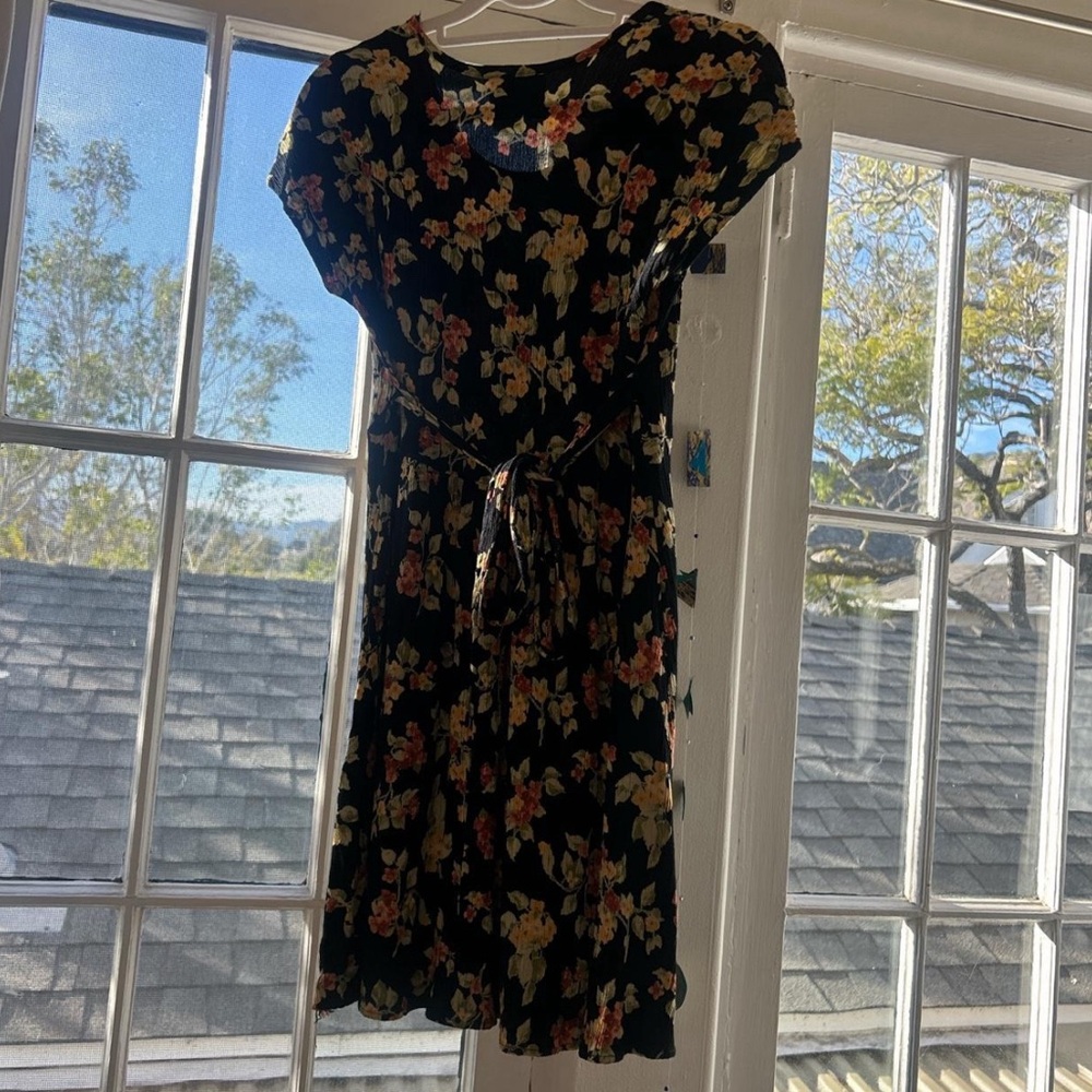 Vintage floral babydoll dress